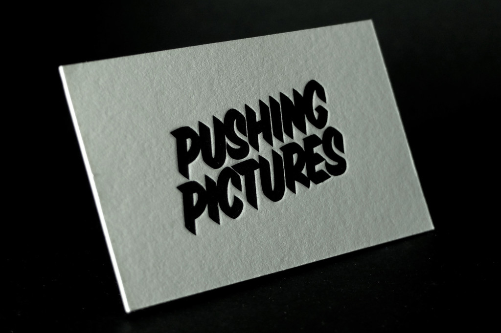 Pushing Pictures, Letterpress Business Cards, Black Jack Letterpress Business Cards, Cheap Letterpress Business Cards, Retropress