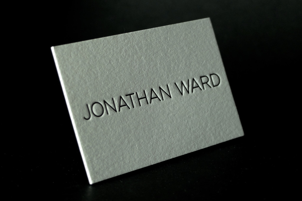 Jonathan Ward, Letterpress Business Cards, Designer Business Cards, Cheap Letterpress printing, Affordable Letterpress, Letterpress Melbourne, retropress, Andrew Basford