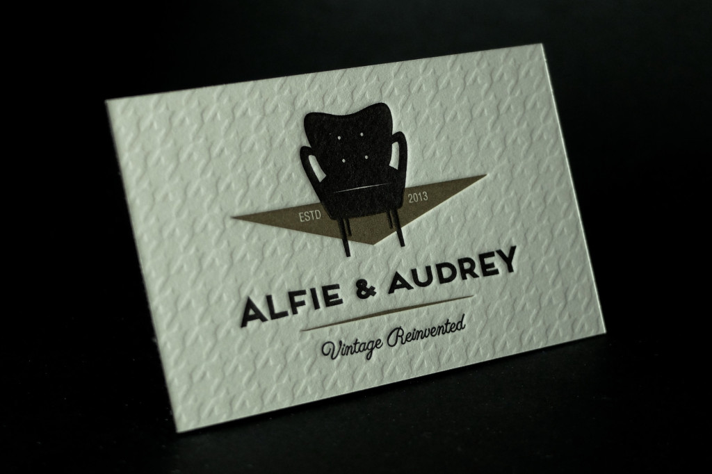 Alfie and Audrey, Beautiful Business Cards, Letterpress Business Cards, Best Letterpress Printer Australia, Retropress