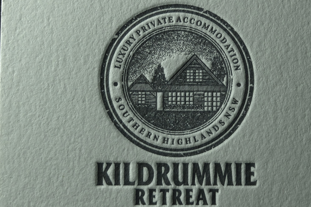 kildrummie retreat, letterpress business cards, specialty business cards, moo business cards, cheap letterpress business cards, trade pricing letterpress, best letterpress printer Australia, Andrew Basford, Letterpress